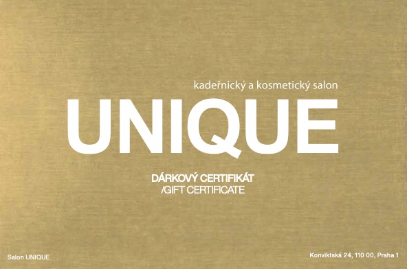 certifikát Salon Unique Praha 1